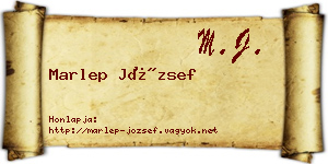 Marlep József névjegykártya